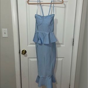 AKIRA peplum bandage dress